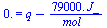 0. = `+`(q, `-`(`/`(`*`(0.79e5, `*`(J_)), `*`(mol_))))