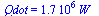 Qdot = `+`(`*`(0.17e7, `*`(W_)))