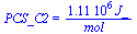 PCS_C2 = `+`(`/`(`*`(0.111e7, `*`(J_)), `*`(mol_)))