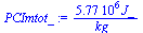 `+`(`/`(`*`(5773467.6448492816230, `*`(J_)), `*`(kg_)))