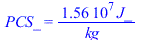 PCS_ = `+`(`/`(`*`(15600555.56, `*`(J_)), `*`(kg_)))