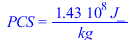 PCS = `+`(`/`(`*`(142915000.0, `*`(J_)), `*`(kg_)))