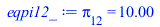 pi[12] = 0.1e2