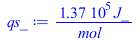 `+`(`/`(`*`(137158.05, `*`(J_)), `*`(mol_)))