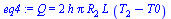 Q = `+`(`*`(2, `*`(h, `*`(Pi, `*`(R[2], `*`(L, `*`(`+`(T[2], `-`(T0)))))))))