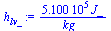 `+`(`/`(`*`(0.5100e6, `*`(J_)), `*`(kg_)))