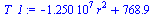 `+`(`-`(`*`(0.1250e8, `*`(`^`(r, 2)))), 768.9)