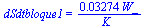 dSdtbloque1 = `+`(`/`(`*`(0.3274e-1, `*`(W_)), `*`(K_)))