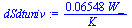 `+`(`/`(`*`(0.6548e-1, `*`(W_)), `*`(K_)))
