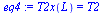 T2x(L) = T2
