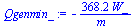 `+`(`-`(`/`(`*`(368.2, `*`(W_)), `*`(m_))))