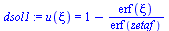 u(xi) = `+`(1, `-`(`/`(`*`(erf(xi)), `*`(erf(zetaf)))))
