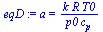 a = `/`(`*`(k, `*`(R, `*`(T0))), `*`(p0, `*`(c[p])))