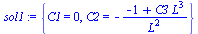 {C1 = 0, C2 = `+`(`-`(`/`(`*`(`+`(`-`(1), `*`(C3, `*`(`^`(L, 3))))), `*`(`^`(L, 2)))))}