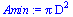 `*`(Pi, `*`(`^`(D, 2)))