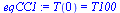 T(0) = T100