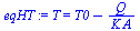 T = `+`(T0, `-`(`/`(`*`(Q), `*`(K, `*`(A)))))