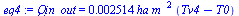 Qin_out = `+`(`*`(0.2514e-2, `*`(ha, `*`(`^`(m_, 2), `*`(`+`(Tv4, `-`(T0)))))))