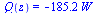 Q(z) = `+`(`-`(`*`(185.2, `*`(W_))))