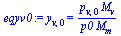 y[v, 0] = `/`(`*`(p[v, 0], `*`(M[v])), `*`(p0, `*`(M[m])))