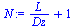 `+`(`/`(`*`(L), `*`(Dz)), 1)