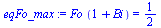 `*`(Fo, `*`(`+`(1, Bi))) = `/`(1, 2)