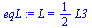 L = `+`(`*`(`/`(1, 2), `*`(L3)))