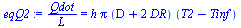 `/`(`*`(Qdot), `*`(L)) = `*`(h, `*`(Pi, `*`(`+`(D, `*`(2, `*`(DR))), `*`(`+`(T2, `-`(Tinf))))))