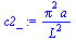 `/`(`*`(`^`(Pi, 2), `*`(a)), `*`(`^`(L, 2)))