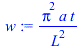 `/`(`*`(`^`(Pi, 2), `*`(a, `*`(t))), `*`(`^`(L, 2)))