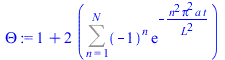 `+`(1, `*`(2, `*`(Sum(`*`(`^`(-1, n), `*`(exp(`+`(`-`(`/`(`*`(`^`(n, 2), `*`(`^`(Pi, 2), `*`(a, `*`(t)))), `*`(`^`(L, 2)))))))), n = 1 .. N))))
