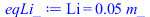 Li = `+`(`*`(0.45e-1, `*`(m_)))