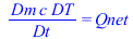 `/`(`*`(Dm, `*`(c, `*`(DT))), `*`(Dt)) = Qnet
