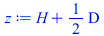 `+`(H, `*`(`/`(1, 2), `*`(D)))