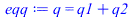q = `+`(q1, q2)