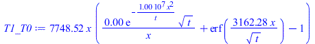 `+`(`*`(7748.517734, `*`(x, `*`(`+`(`/`(`*`(0.1784124116e-3, `*`(exp(`+`(`-`(`/`(`*`(10000000.00, `*`(`^`(x, 2))), `*`(t))))), `*`(`^`(t, `/`(1, 2))))), `*`(x)), erf(`+`(`/`(`*`(3162.277660, `*`(x)), ...