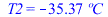 T2 = `+`(`-`(`*`(35.3664008, `*`(?C))))