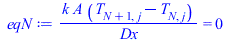 `/`(`*`(k, `*`(A, `*`(`+`(T[`+`(N, 1), j], `-`(T[N, j]))))), `*`(Dx)) = 0