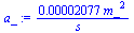 `+`(`/`(`*`(0.2077e-4, `*`(`^`(m_, 2))), `*`(s_)))