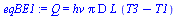 Q = `*`(hv, `*`(Pi, `*`(D, `*`(L, `*`(`+`(T3, `-`(T1)))))))