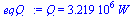 Q = `+`(`*`(0.3219e7, `*`(W_)))