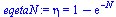 eta = `+`(1, `-`(exp(`+`(`-`(N)))))