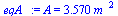 A = `+`(`*`(3.570, `*`(`^`(m_, 2))))