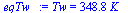 Tw = `+`(`*`(348.8, `*`(K_)))