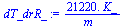 `+`(`/`(`*`(0.2122e5, `*`(K_)), `*`(m_)))
