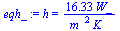 h = `+`(`/`(`*`(16.33, `*`(W_)), `*`(`^`(m_, 2), `*`(K_))))