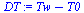 `+`(Tw, `-`(T0))