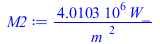 `+`(`/`(`*`(4010283.270, `*`(W_)), `*`(`^`(m_, 2))))