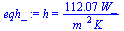 h = `+`(`/`(`*`(112.0716152, `*`(W_)), `*`(`^`(m_, 2), `*`(K_))))