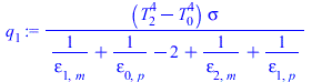 `/`(`*`(`+`(`*`(`^`(T[2], 4)), `-`(`*`(`^`(T[0], 4)))), `*`(sigma)), `*`(`+`(`/`(1, `*`(epsilon[1, m])), `/`(1, `*`(epsilon[0, p])), `-`(2), `/`(1, `*`(epsilon[2, m])), `/`(1, `*`(epsilon[1, p])))))